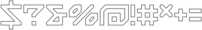 Neotriad Outline otf (400) Font OTHER CHARS