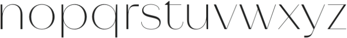 Nereida Expanded ExtraLight otf (200) Font LOWERCASE