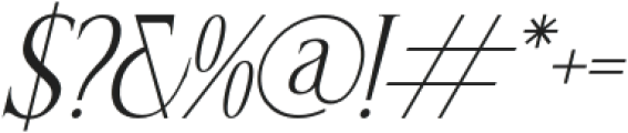 Nerhole Italic otf (400) Font OTHER CHARS