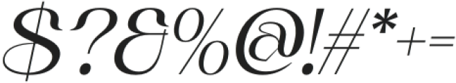 Nerilla Italic otf (400) Font OTHER CHARS