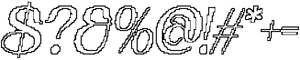 Nerilla Pixel Outline otf (400) Font OTHER CHARS