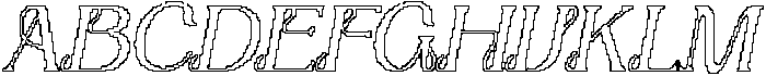 Nerilla Pixel Outline otf (400) Font UPPERCASE