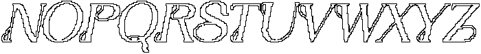 Nerilla Pixel Outline otf (400) Font UPPERCASE
