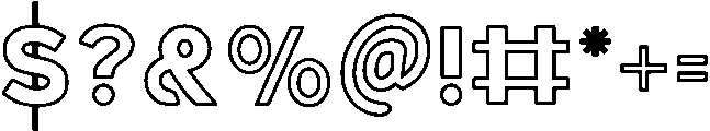 Nero Regular otf (400) Font OTHER CHARS