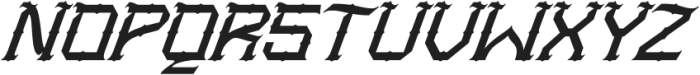 Nerog Gothic Italic otf (400) Font UPPERCASE