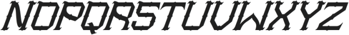 Nerog Gothic Italic otf (400) Font LOWERCASE