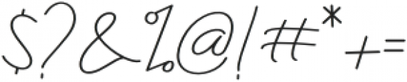 Nesans Signature otf (400) Font OTHER CHARS