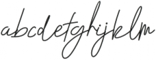 Nesans Signature otf (400) Font LOWERCASE