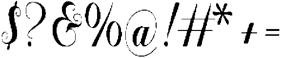 Nestin otf (400) Font OTHER CHARS