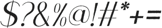 Nestine Rough Italic otf (400) Font OTHER CHARS