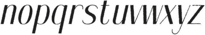 Nestine Rough Italic otf (400) Font LOWERCASE