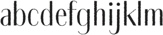 Nestine Rough otf (400) Font LOWERCASE