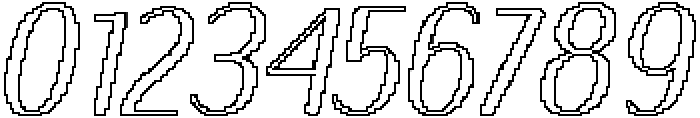 Nestine Rounded Pixel Outline otf (400) Font OTHER CHARS