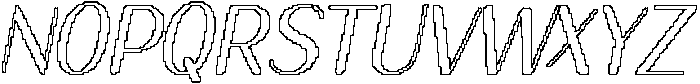 Nestine Rounded Pixel Outline otf (400) Font UPPERCASE