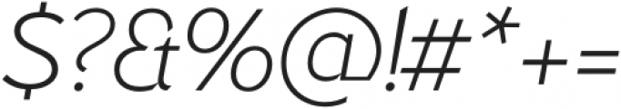 Nettle Sans Thin Italic otf (100) Font OTHER CHARS