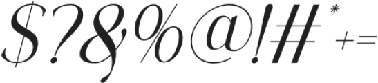 Netyrac Oblique otf (400) Font OTHER CHARS