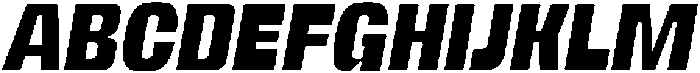 Neubricks Italic otf (400) Font UPPERCASE