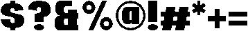 Neubricks Medium otf (500) Font OTHER CHARS