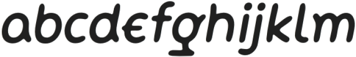 Neue Comic RegularItalic otf (400) Font LOWERCASE