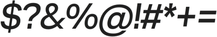 Neue Grand 66 Medium Italic otf (500) Font OTHER CHARS