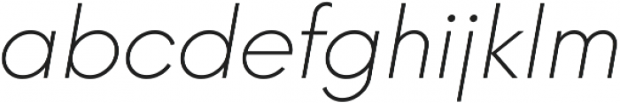 Neue Hans Kendrick ExtraLight Italic ttf (200) Font LOWERCASE