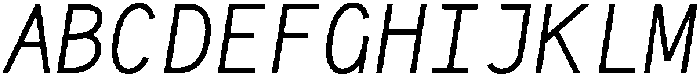 Neue Mexico Mono Italic otf (400) Font UPPERCASE