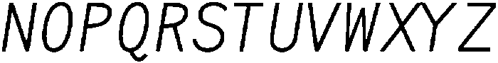 Neue Mexico Mono Italic otf (400) Font UPPERCASE