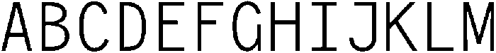 Neue Mexico Mono Regular otf (400) Font UPPERCASE