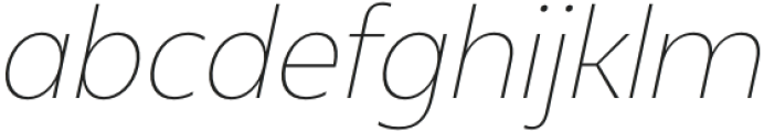 Neue Reman Gt ExtraLight SemiCondensed Italic otf (200) Font LOWERCASE