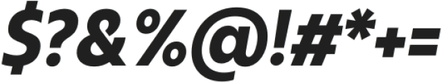 Neue Reman Sans Bold Semi Condensed Italic otf (700) Font OTHER CHARS