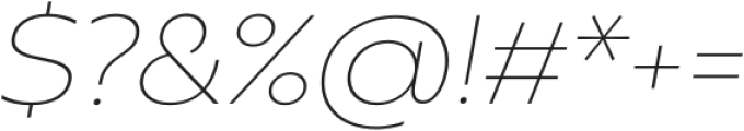 Neue Reman Sans ExtraLight SemiExp Italic otf (200) Font OTHER CHARS
