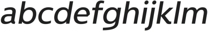 NeueType Medium Italic otf (500) Font LOWERCASE