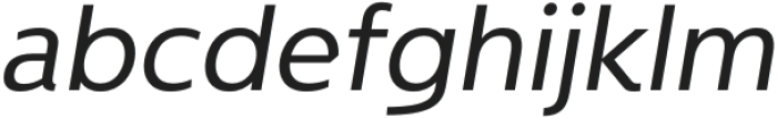 NeueType Regular Italic otf (400) Font LOWERCASE