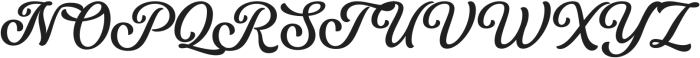 NeueYokarto-Italic otf (400) Font UPPERCASE