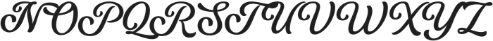 NeueYokartoSpurs-Italic otf (400) Font UPPERCASE