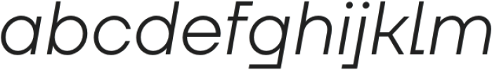 Neuefity Light Italic otf (300) Font LOWERCASE