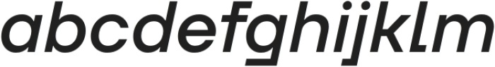 Neuefity Medium Italic otf (500) Font LOWERCASE