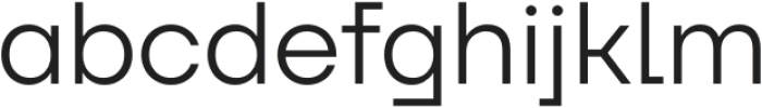 Neuefity Regular otf (400) Font LOWERCASE