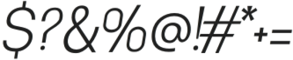 Neueral Thin Italic otf (100) Font OTHER CHARS