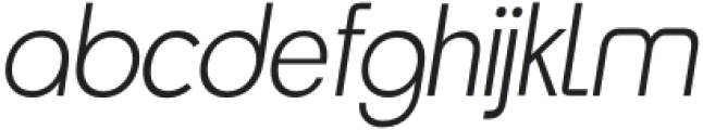 Neueral Thin Italic otf (100) Font LOWERCASE