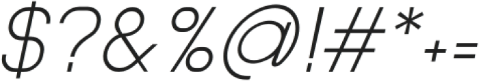 Neuffila Grotesk Extra light Italic otf (200) Font OTHER CHARS