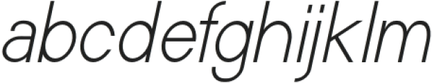 Neuffila Grotesk Extra light Italic otf (200) Font LOWERCASE