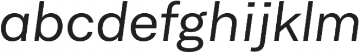 Neufile Grotesk Regular Extended Italic otf (400) Font LOWERCASE