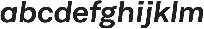 Neufile Grotesk SemiBold Extended Italic otf (600) Font LOWERCASE