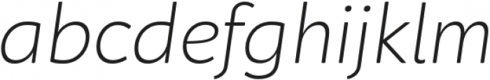 Neufreit ExtraLight Italic otf (200) Font LOWERCASE
