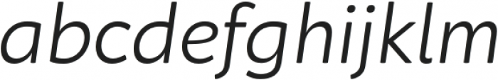 Neufreit Light Italic otf (300) Font LOWERCASE
