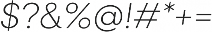 Neulis Alt ExtraLight Italic otf (200) Font OTHER CHARS