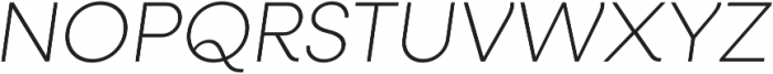 Neulis ExtraLight Italic otf (200) Font UPPERCASE