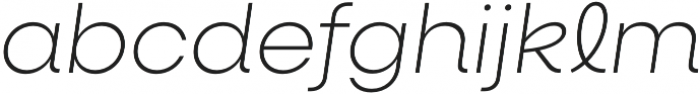 Neulis ExtraLight Italic otf (200) Font LOWERCASE