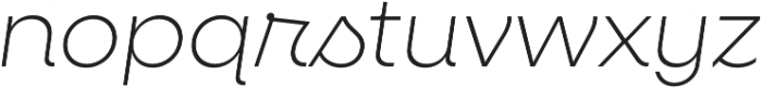 Neulis ExtraLight Italic otf (200) Font LOWERCASE